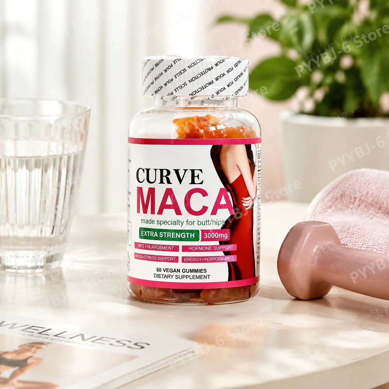 

Maca Gummies 60 Count with Maca Root & Tribulus Terrestris Extract for Energy Support, Vitality & Daily Wellness for Men & Women