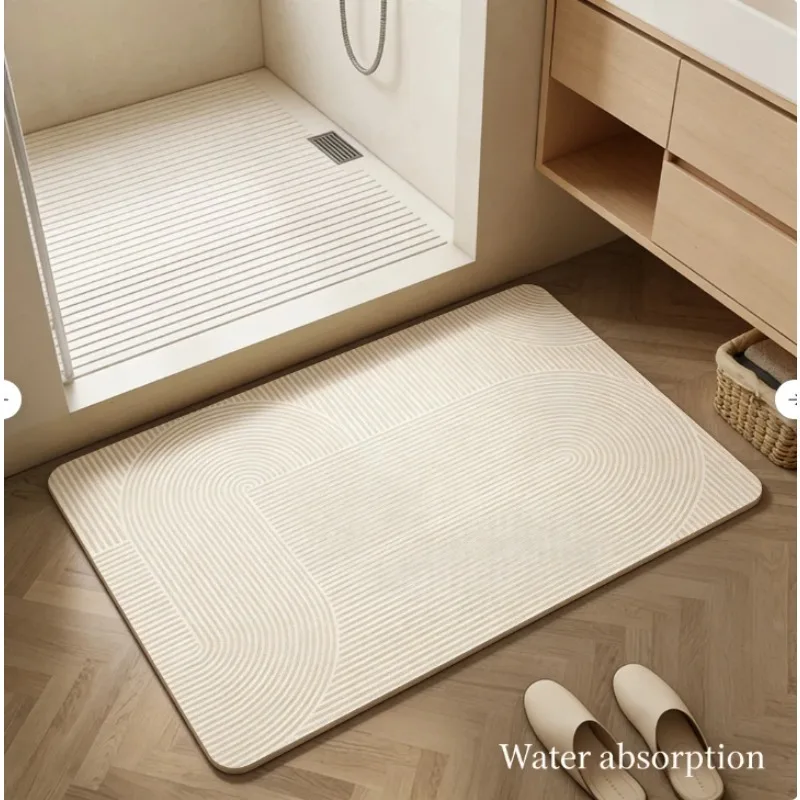 

Коврик для ванной из диатомита: супервпитывающий, быстросохнущий, нескользящий, износостойкий, грязеотталкивающий, не требующий стирки