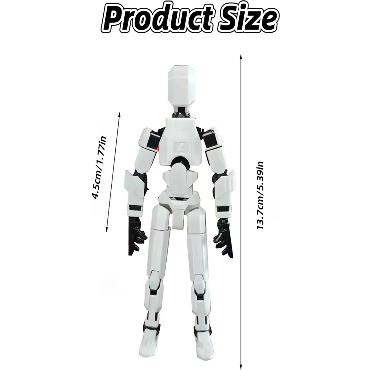 Creative Multi-Jointed Movable Shapeshift Robot 3.0 3D Printed Mannequin Dummy Action Model Doll Toy Kid Christmas Decora Gift