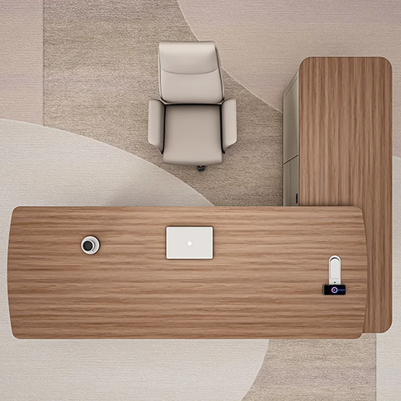 Modern minimalist boss desk office minimalist design manager office desk and chair combination office furniture