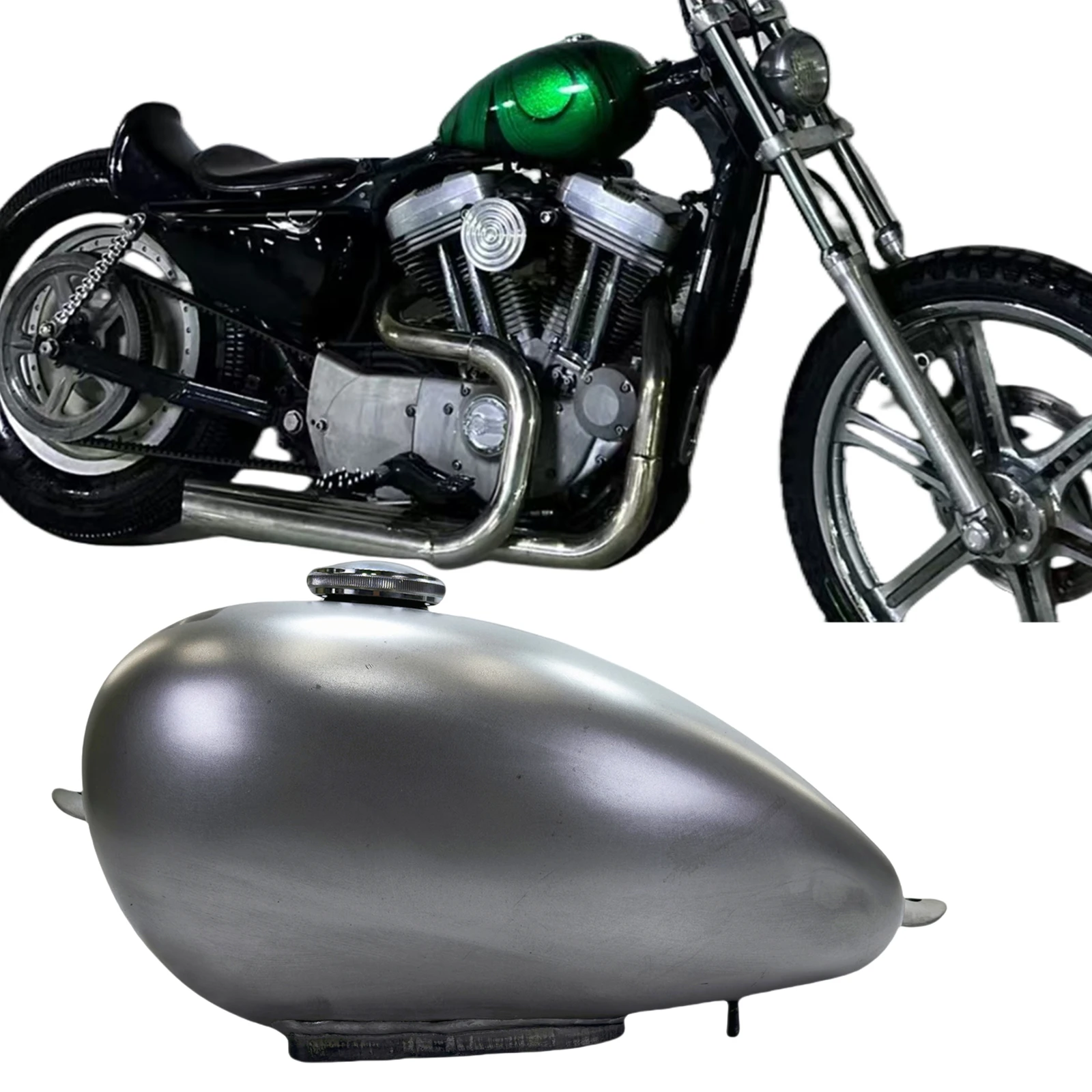 6 L Motorcycle Gas Fuel Tank Oil Gasoline Can For Harley Sportster EFI Versions 2007-2022