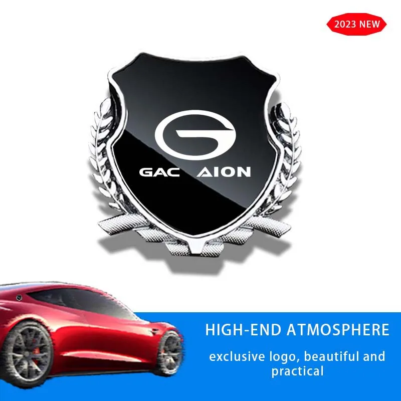 

Car Sticker Emblem Exterior bodywork Metal For GAC AION S Y V MAX Plus 580 Accessories 2024 2023 GT Logo Key Case Cover Keychain