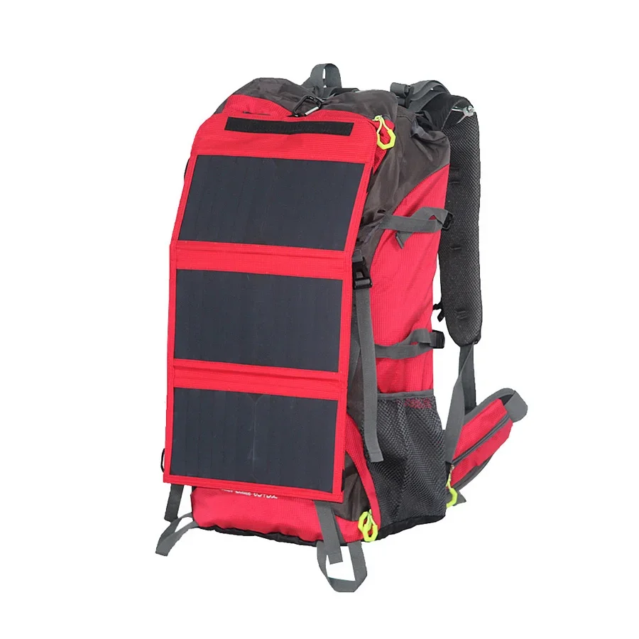 Outdoor Sports Solar Backpacks Hiking Backpacks Men's and Women's Rechargeable Solar Panels Backpacks