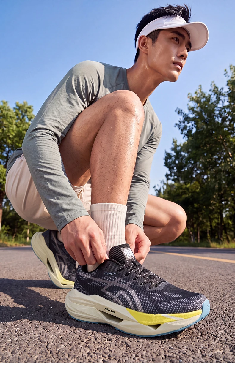 Marathon-Laufschuhe für Herren, leichte Spezial-Sportschuhe, Sneaker mit Carbonplatte, trendige, atmungsaktive Sportschuhe für Damen. – Detail 11