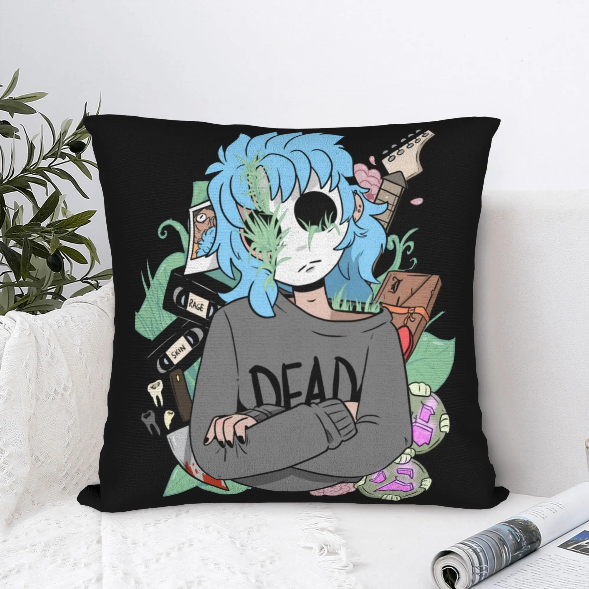 Sal Fisher is Dead Pillowcase Double-sided Printing Polyester Cushion Cover Decoration Sally Face Pillow Case Cover Home Square