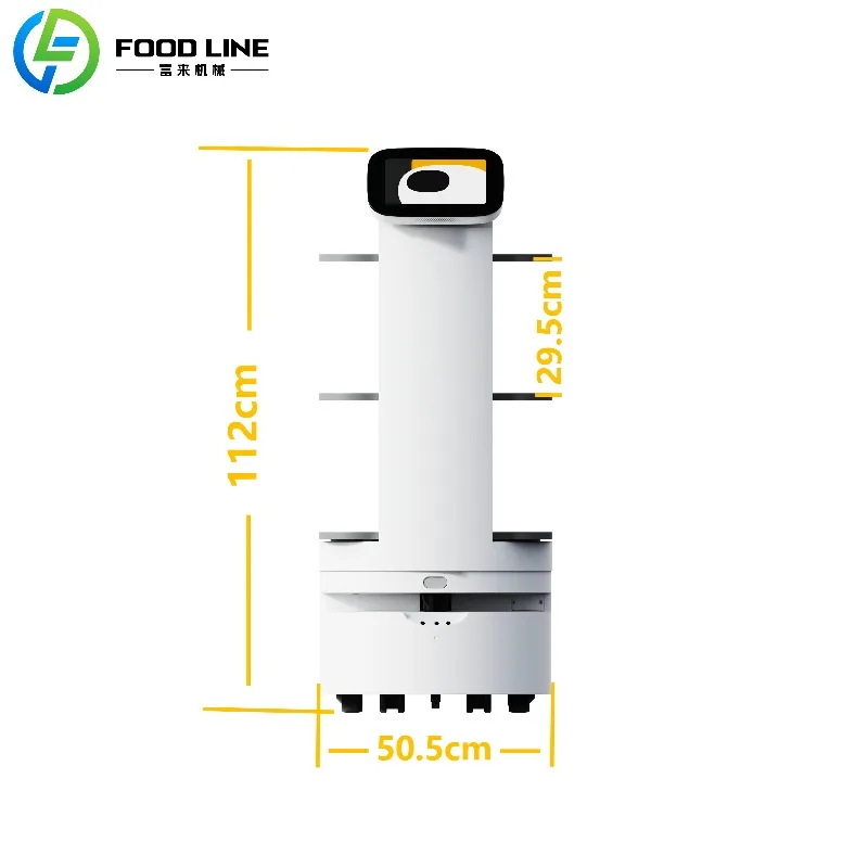 نظام توصيل صينية الطعام الأوتوماتيكية لروبوت تقديم المطاعم الذكي للفنادق وأعمال تقديم الطعام