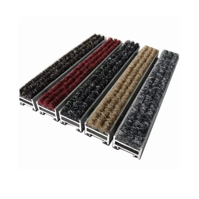 Popular aluminum mats Building mats Aluminum slope dust mats with frames