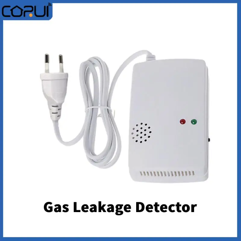 CORUI Combustible Gas Alarm Sensor Gas Leakage Detector EU Plug Standalone Natural/Liquefied Gas Leak Detector For Home Security