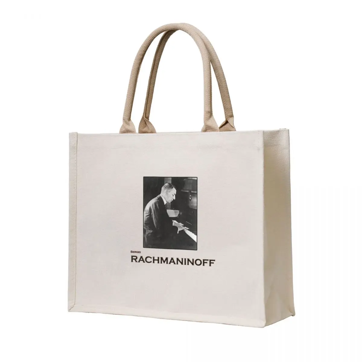 Sergei Rachmaninoff Tote Bag custom fabric bag tote bag women tote canvas
