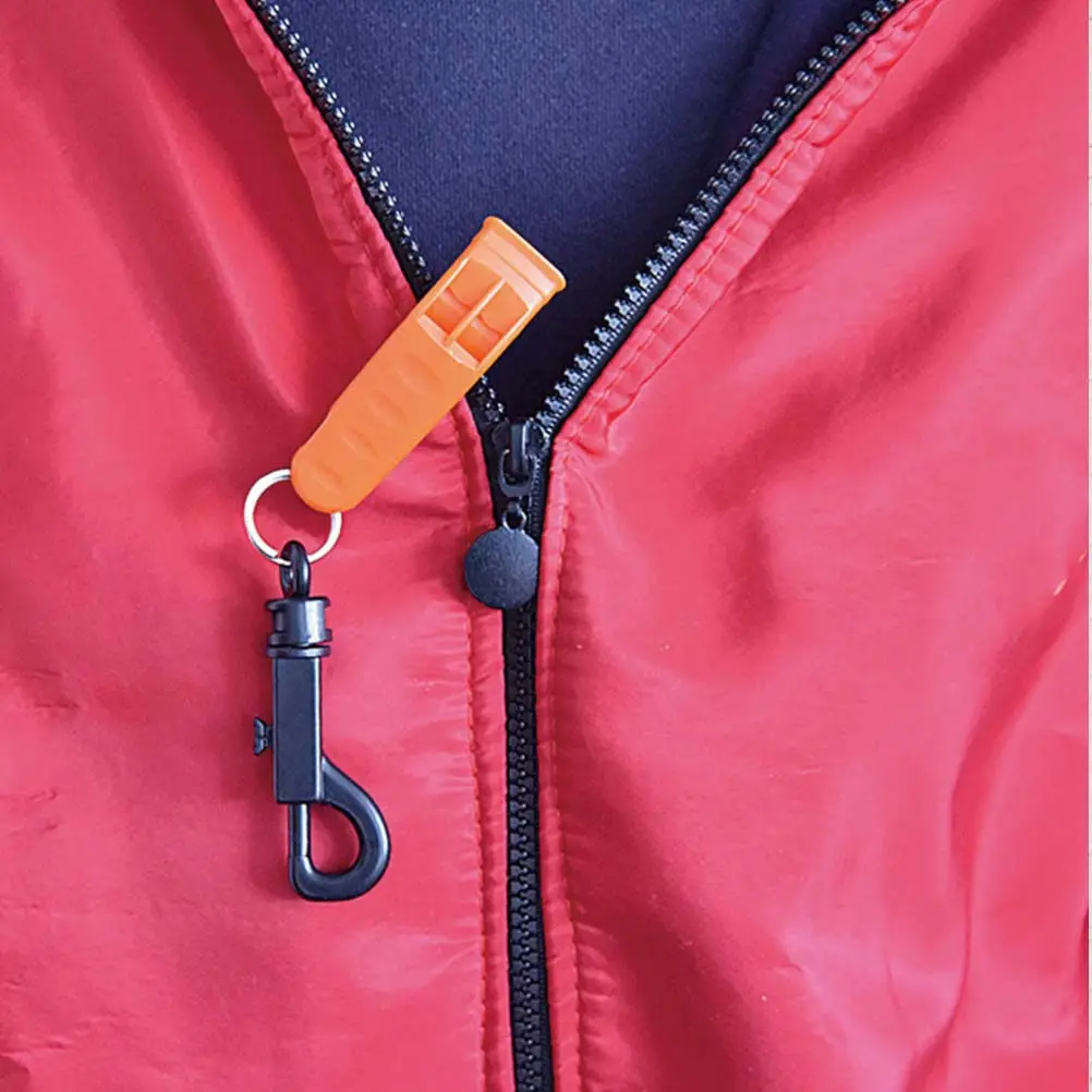 

10Pcs Survival Whistles Outdoor Emergency Camping Plastic Whistles Portable Safety Signal Hiking Emergency Whistle Loud