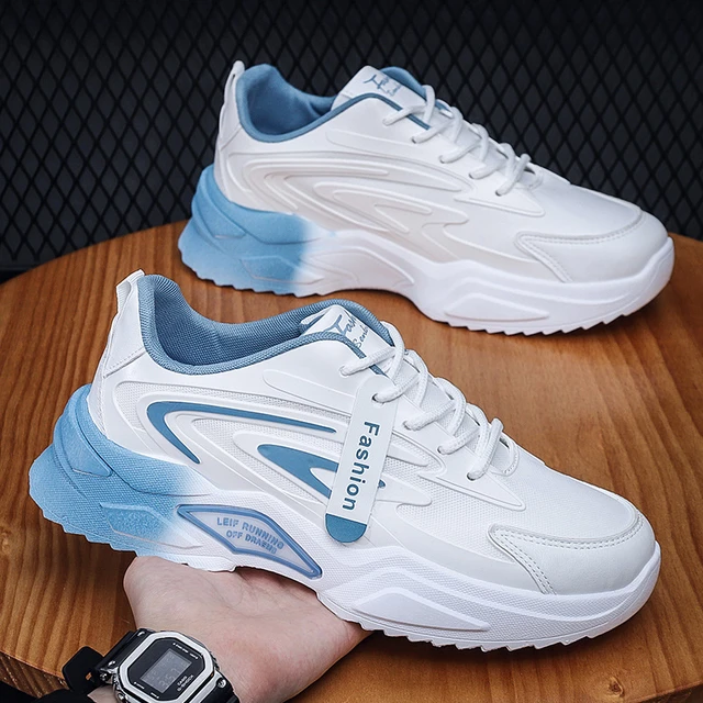 2023 Spring New Gradient Running Shoes Student Breathable Shoes Men s Fashion Casual Men s Shoes Dad s Shoes Sports Casual Shoes Leather Casual Shoes AliExpress