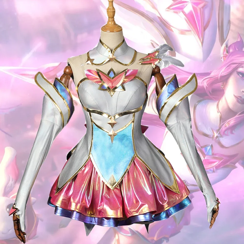 

LOL Star Guardian Skin Kaisa Cosplay Costume Kaisa Dress for Girls Halloween Carnival Cosplay