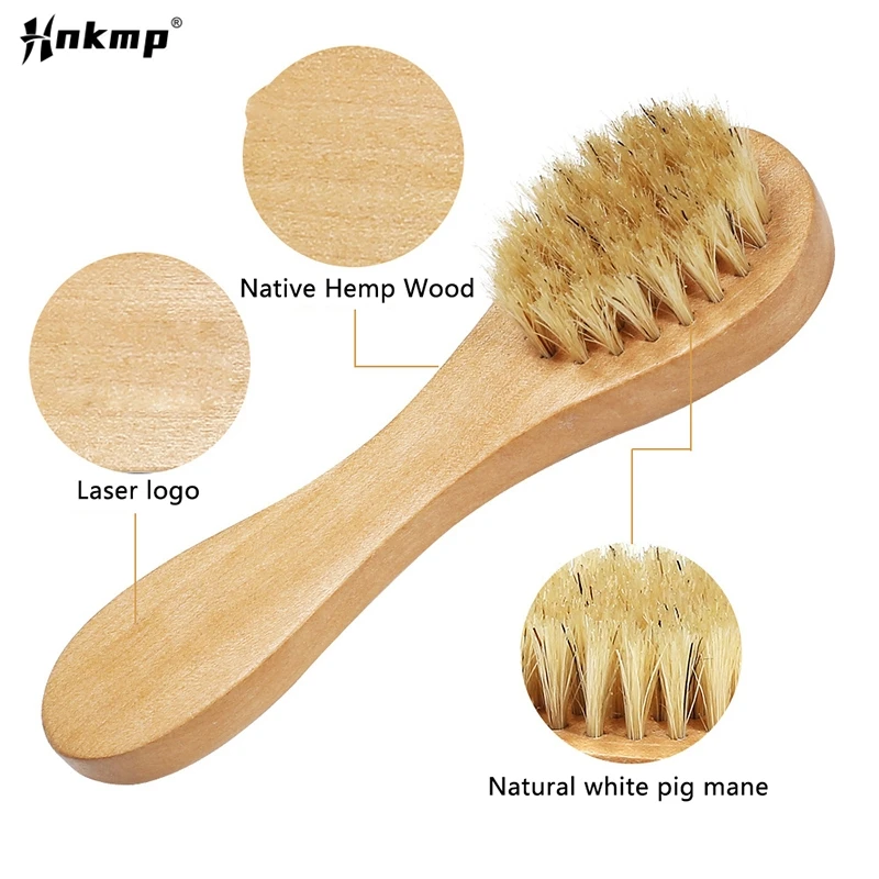 1pc Natural Face Brush Bristles Exfoliating Face Brushes Wooden Woman Man Skin Care Dry Body Brush Massager Scrubber Tools