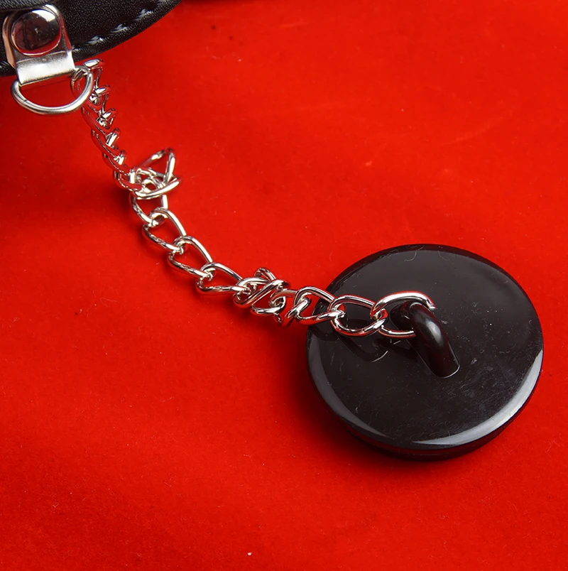 BDSM Open Mouth Gag,Faux Leather Ring Gags with Detachable Lid,Sex Toys for Couples,Bondage Restraints view 3