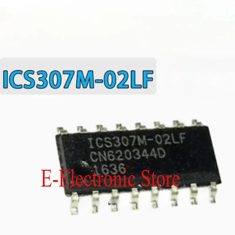 

5PCS/LOT ICS307 ICS307M-02LF Clock Generator, 200MHz, PDSO16, 0.150 INCH, ROHS COMPLIANT, SOIC-16