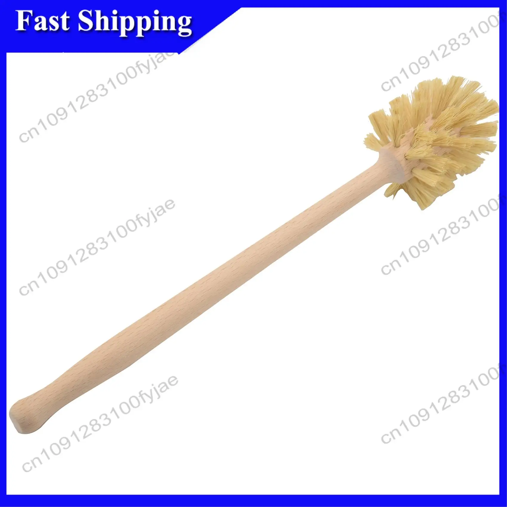 

-X07A Toilet Brush, 2 Pack Wood Toilet Brush Made Of Beechwood, Strong Jute Bristles With 360° Cleaning Power