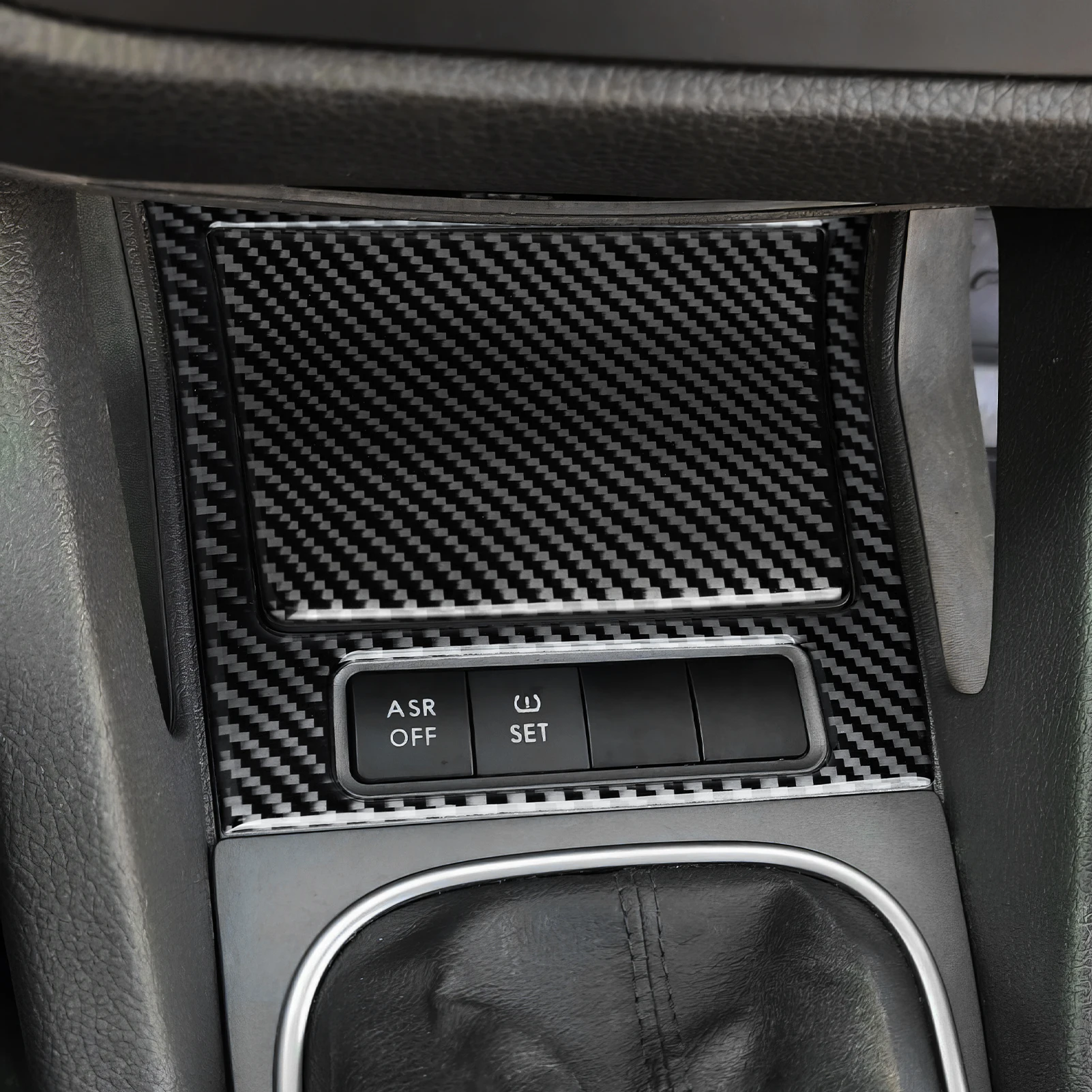 For VW Jetta V Golf V MK5 R32 GTI Plus Variant Car Center Console Ashtray Panel, Carbon Fiber Interior Sticker Trim Accessories view 5