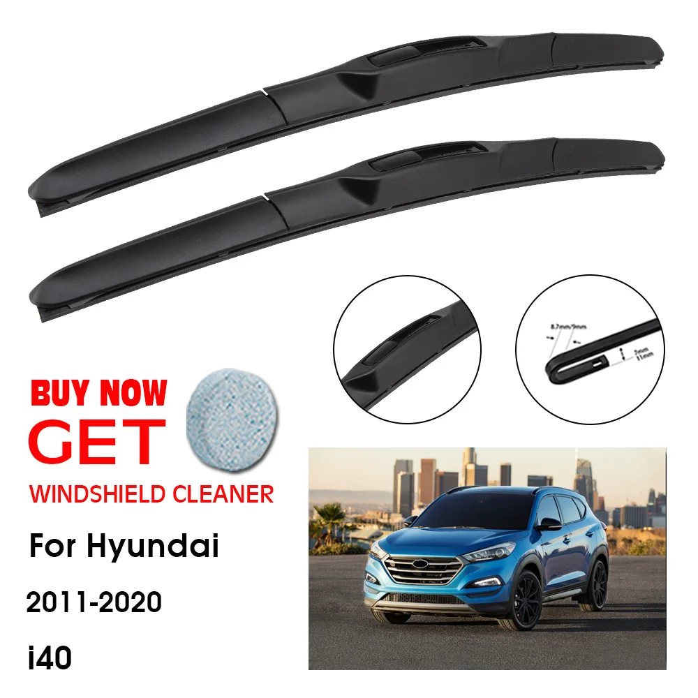 

Car Wiper For Hyundai i40 26"+16" 2011-2020 Front Window Washer Windscreen Windshield Wipers Blades Accessories