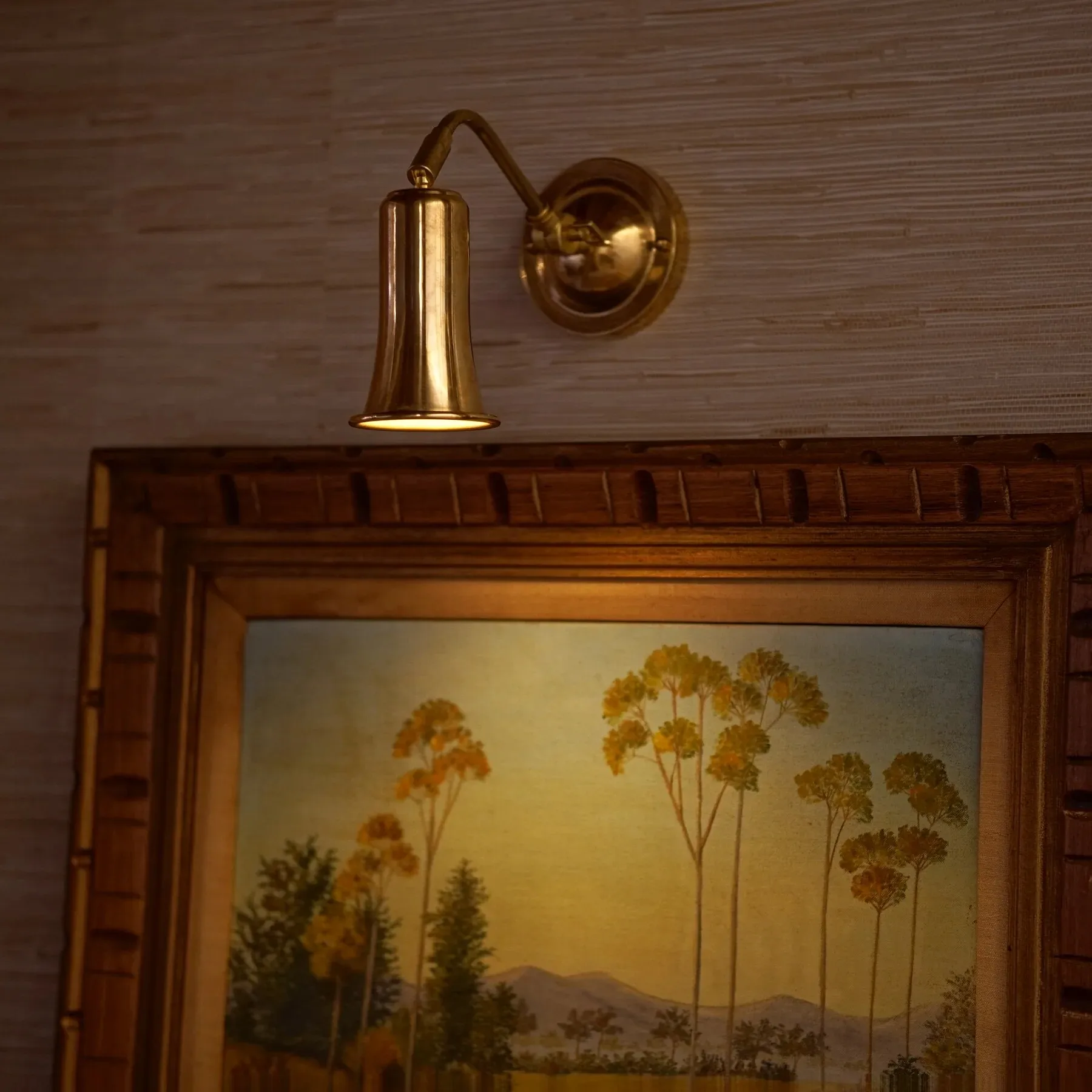 LED Small Spotlight Wall Lamp Sign House Sign Retro Copper Aisle Bedside Study Studio Decoration Hanging Picture Wall Light