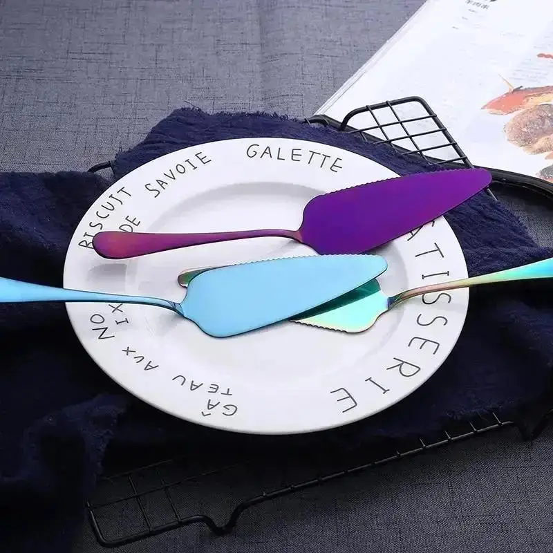 Colorful Stainless Steel Cake & Pie Server – Multi-Use Cutting & Serving Tool 2