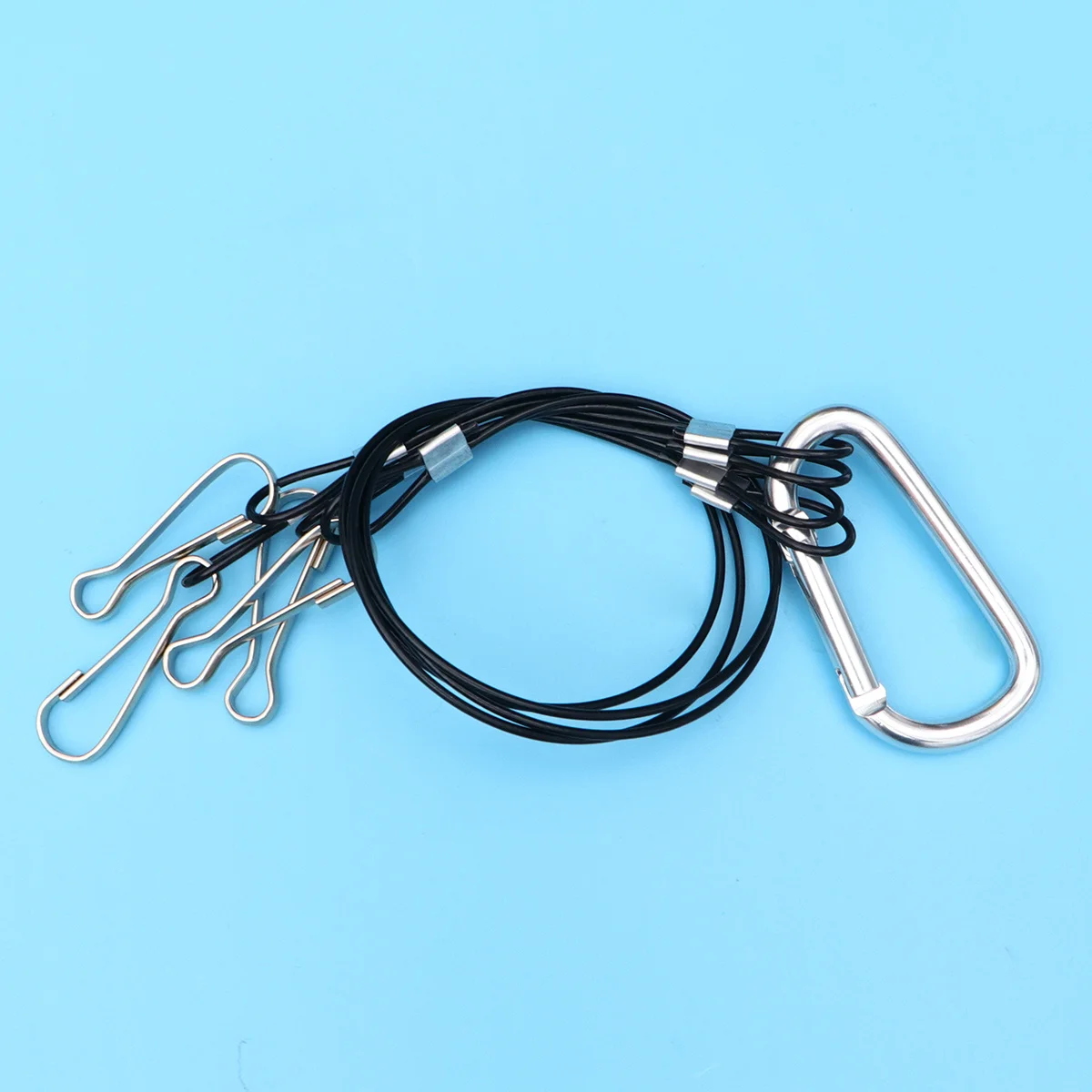 4Pcs Hydroponics Hanging Kit Plant Grow Light Rope 2mm Thick 500mm Long Steel Wire Rope Hook for Light Hanging