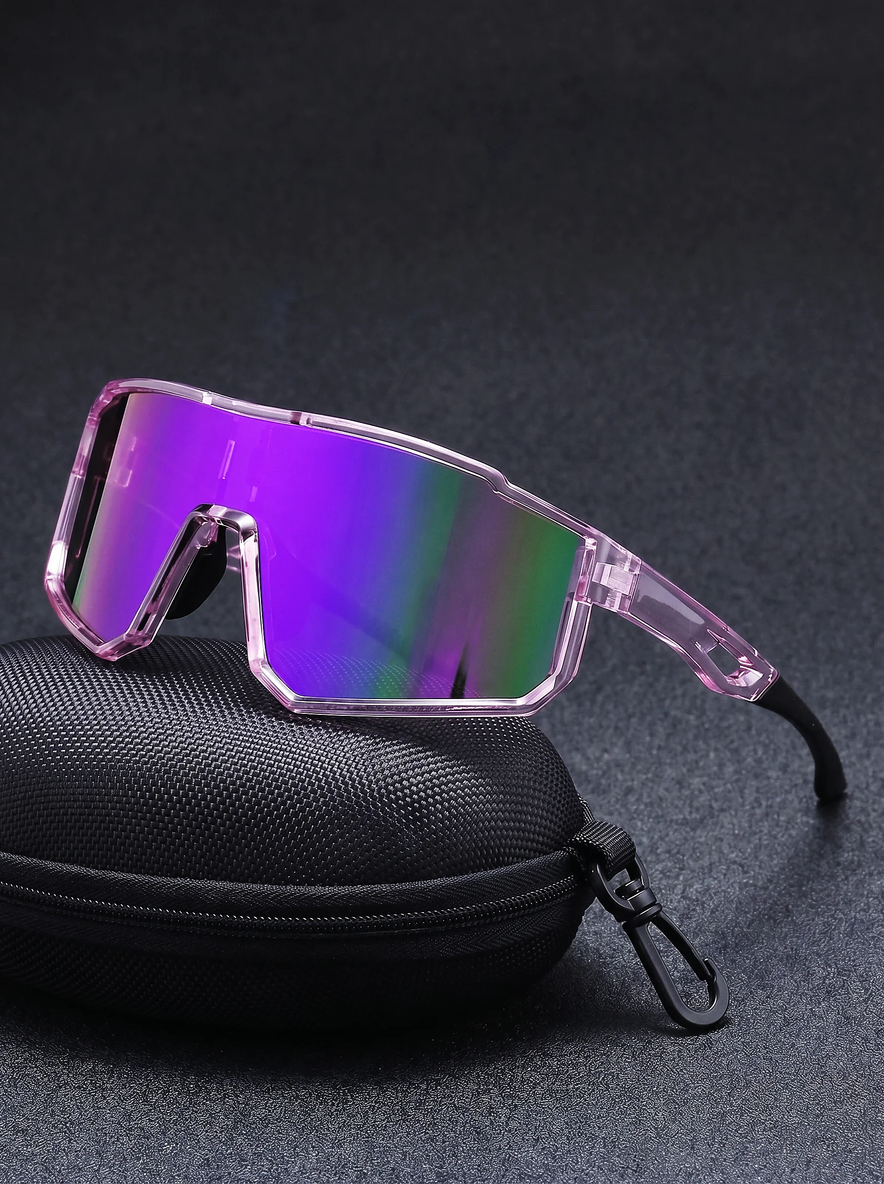 VIOLA MAG Premium Radsport-Sonnenbrille, Ultraleichter TR90-Rahmen, Sportbrille mit Rundum-Schutz, Modische Mountainbike-Brille mit Profi-Qualität
