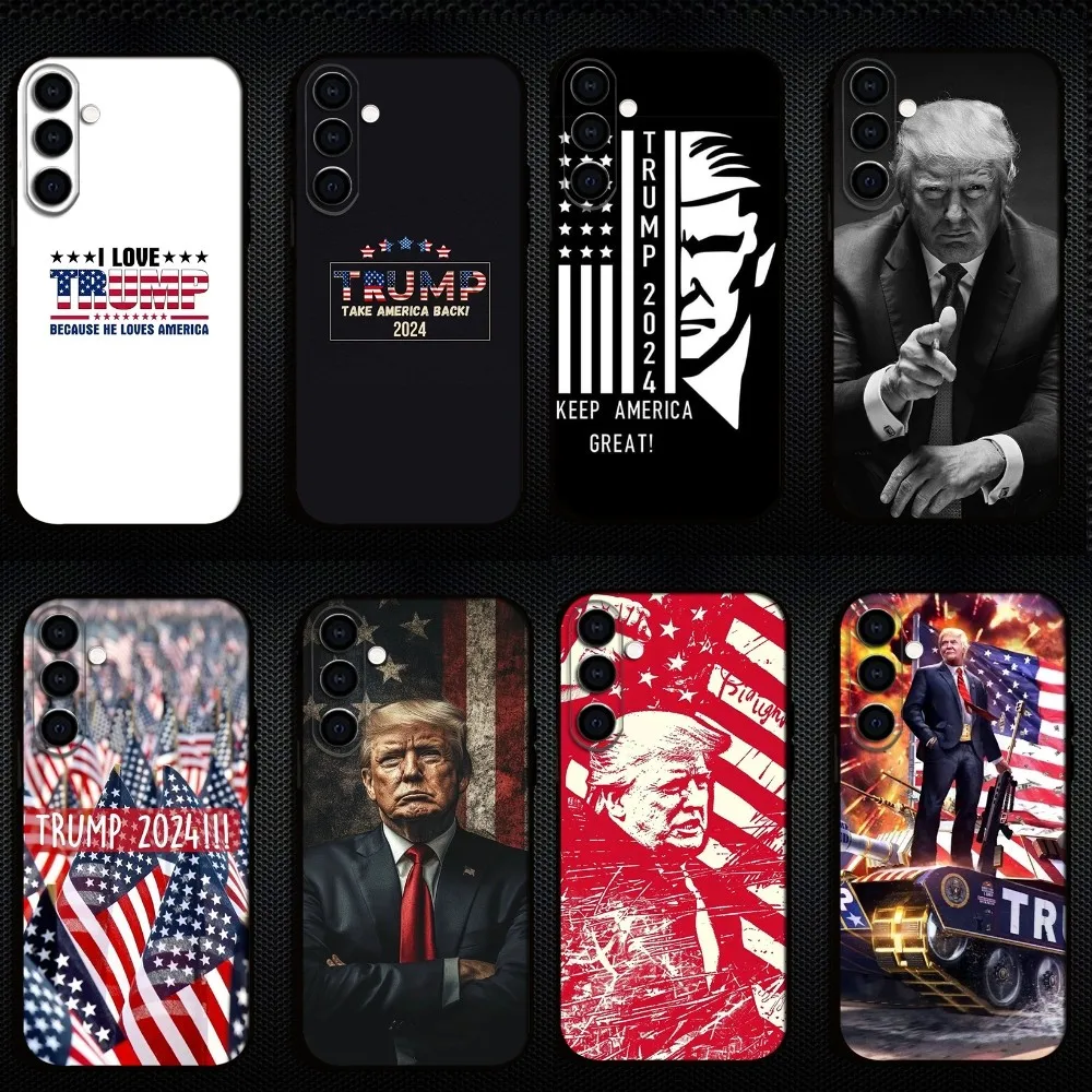 

Trump 2024 Phone Case For Samsung Galaxy A73,A72,A71,A70,A53,A52,A51,Others Soft Black Shell