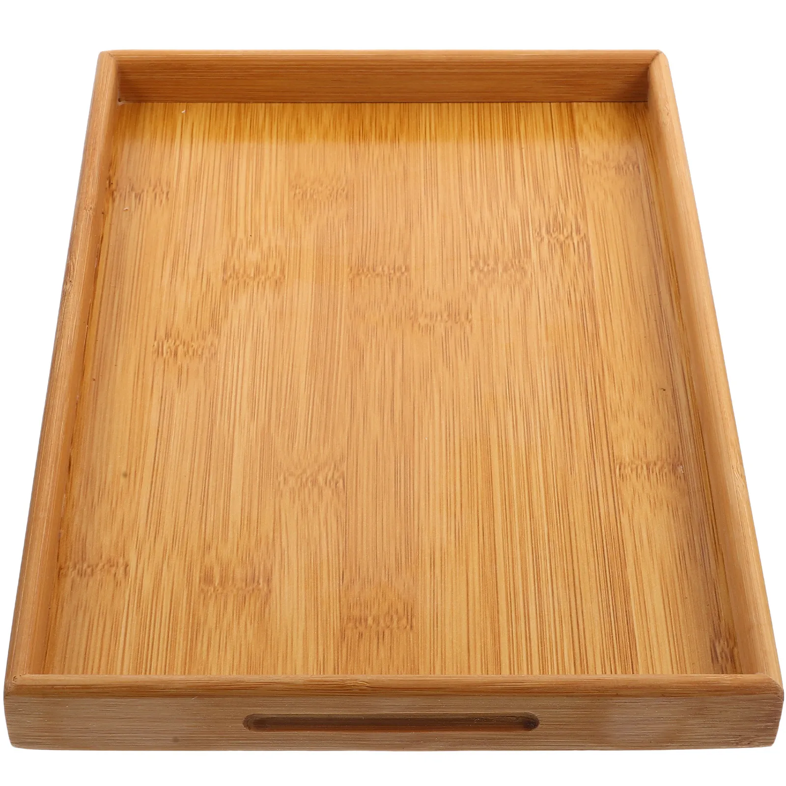 Smooth Finish Bamboo Tray Multi Use Serving Platter for Tea Cup Fruit Nuts Candy Decorative Food Sharing Tray Spring Festival