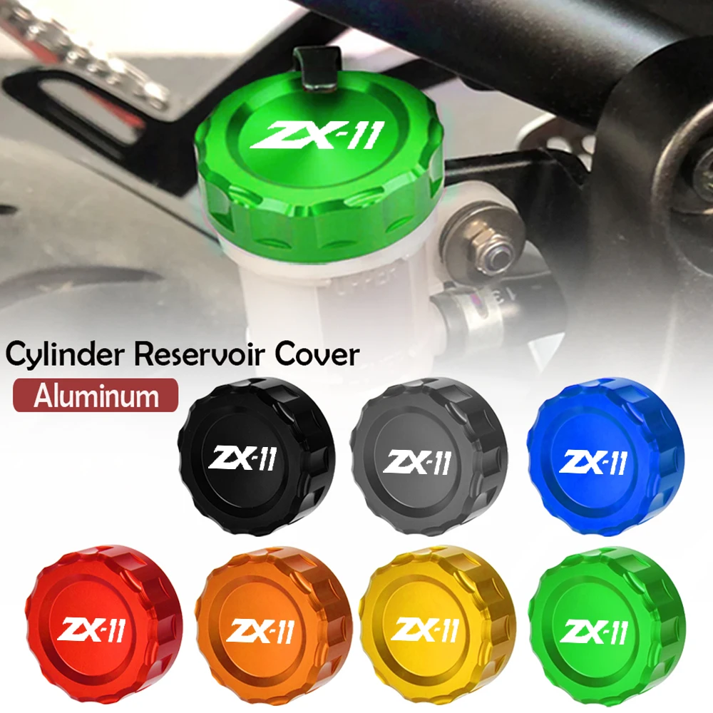 

For Kawasaki ZX-11 ZX 11 Ninja ZX11 1990 2000 2001 Motorcycle Rear Brake Fluid Cylinder Master Reservoir Cover Cap Accessories