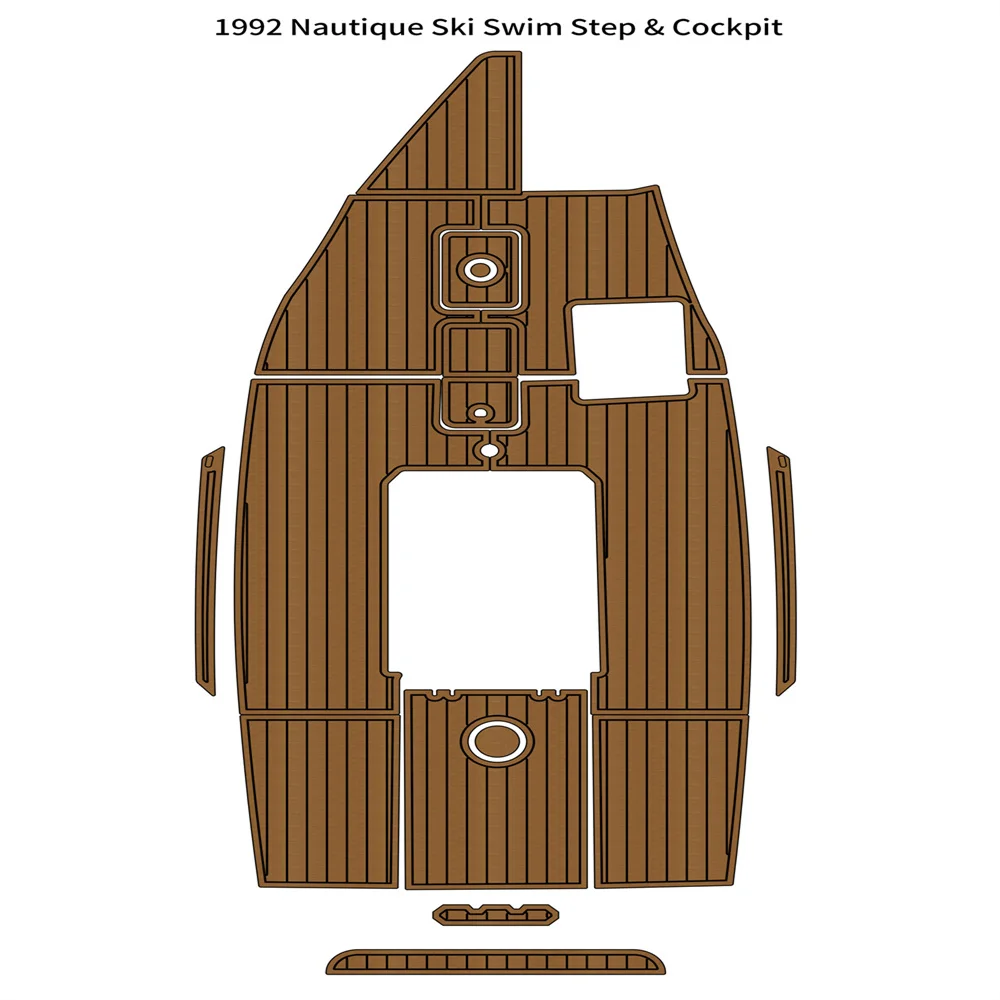 

1992 Nautique Ski Swim Platform Cockpit Pad Boat EVA Foam Teak Deck Floor Mat Backing Self Adhesive SeaDek Gatorstep Style