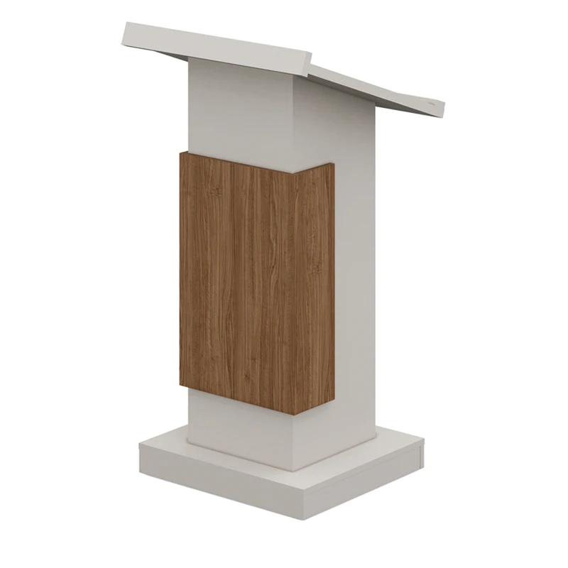 

￥%Modern Portable Wooden Podium Stand Comfortable MDF Stainless Steel Materials for Classroom Conference Mall or Hotel Use