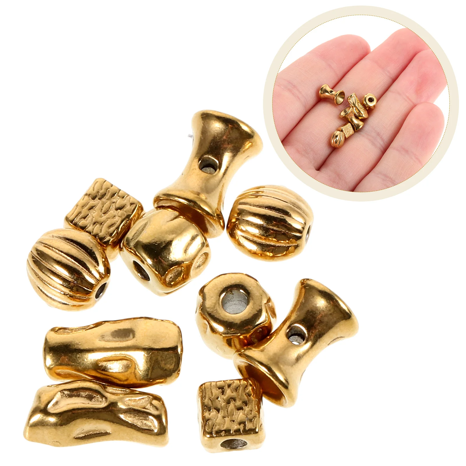 

Irregular Spacer Beads Handmade for Jewellery Making Jewelry Charm Loose Bracelet Spacers Diy Decorative Decoration Accessory