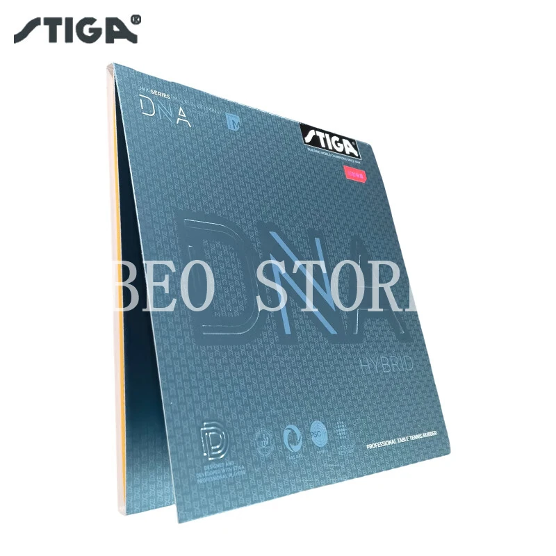 Stiga DNA Hybrid Tischtennis Gummi profession elle halb klebrige Spin Pips-in Original Stiga DNA Tischtennis Spong – Detail 7