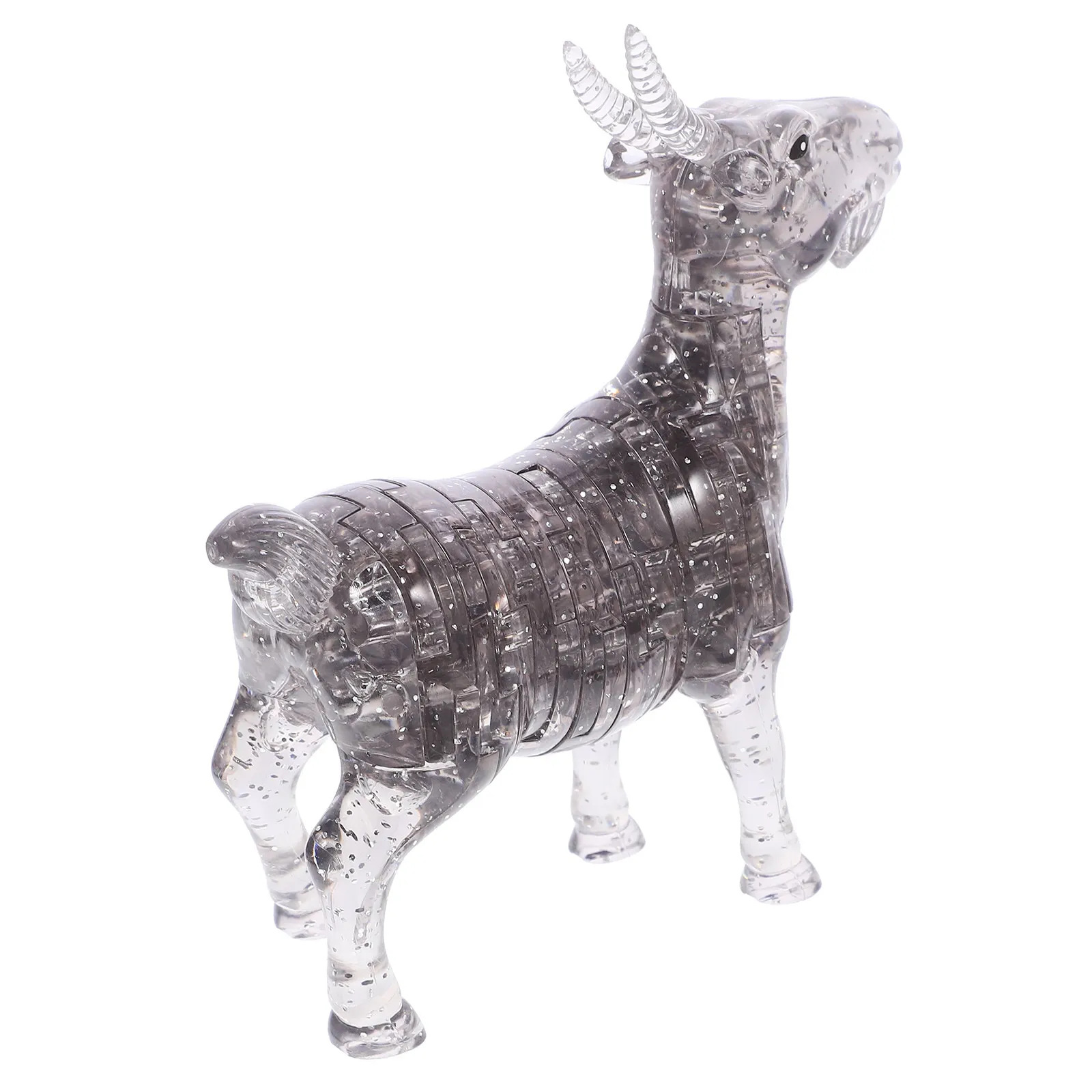 

1Pcs Crystal Glass Goat Ornament Fashion Creative Cartoon Desktop Decoration Home Office Wine Cabinet Gift Water Crystal Puzzle