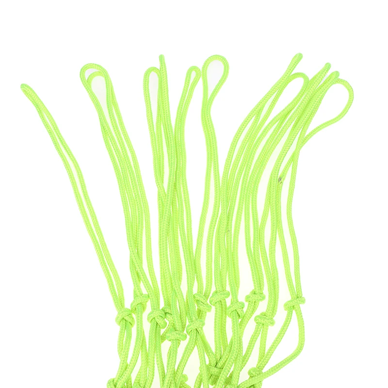 

[S]1Pc Glowing In The Dark Basketball Net Portable Durable Nylon Net Fluorescent Green Standard Basketball Sport Training Net