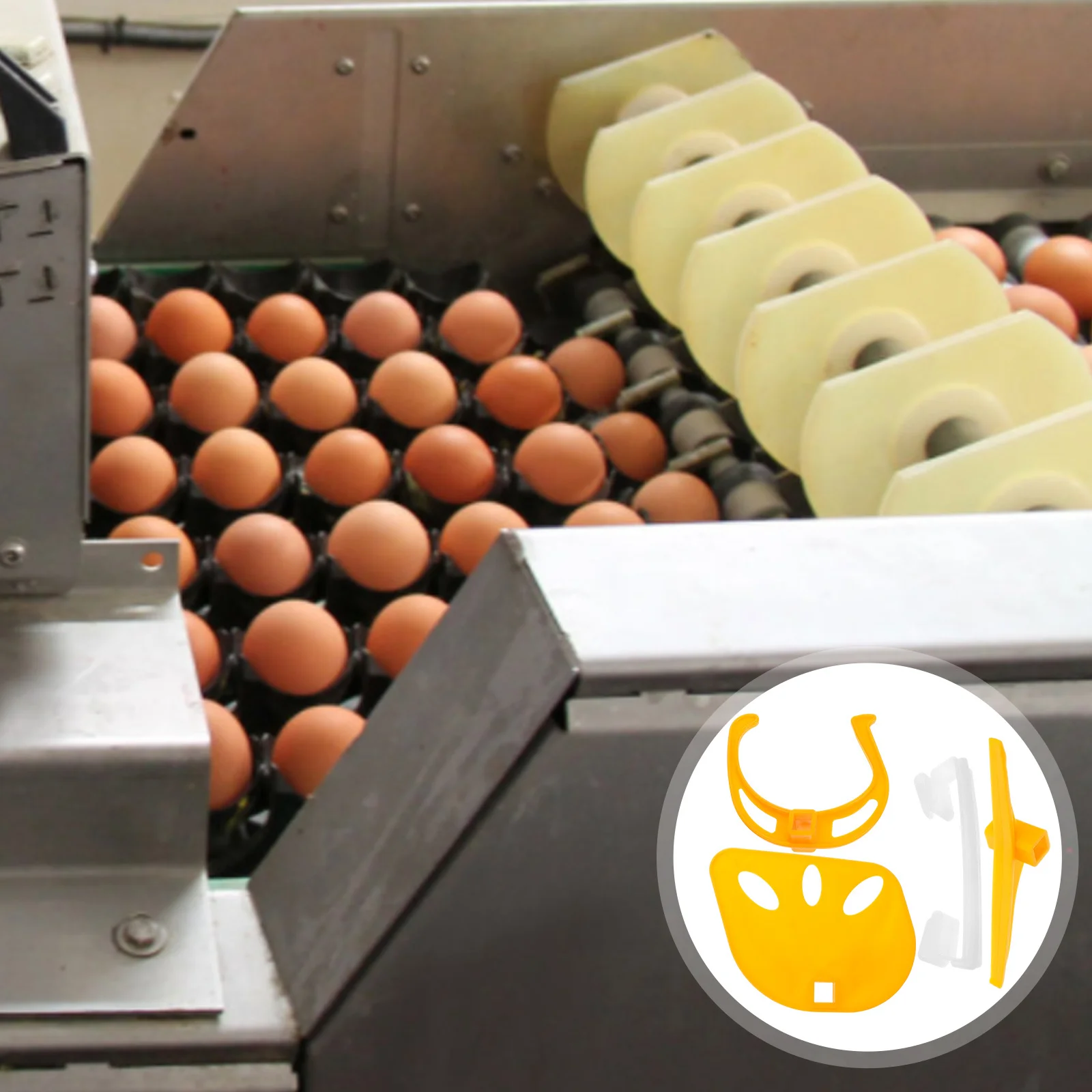 

1Set Poultry Farm Egg Picker Accessory Egg Collection Machine Parts Plastic Holder Clips Farm Machine Supplies