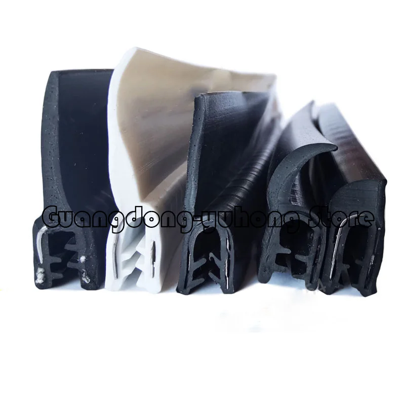 h U Shape General Edge Guards Sealing Strip No-Paste Door Anti-Collision Strip Rubber Corner Shape Edge Banding Strip Keel Strip