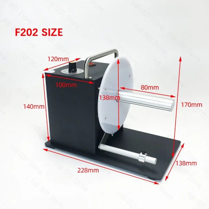 F202 Automatic Label Rewinder Two-way Self-adhesive Label Barcode Printer Rewinder Label Recycling Machine
