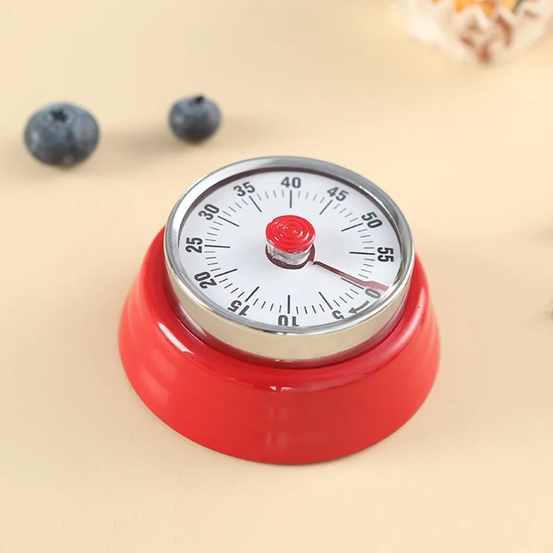 Timer Kitchen with Magnet Mechanical Egg Timer Learning Round Household Metal