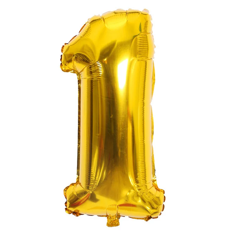 Globos de aluminio grandes con números, globos de aire de 32 pulgadas, dorados y plateados, dígitos, decoración de cumpleaños, fiestas y bodas,