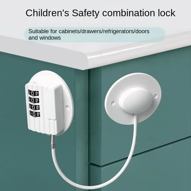 

Безопасный замок для холодильника без сверления, противоугонный замок для коммерческих ящиков, замок для раздвижных дверей шкафов, детский кодовый замок