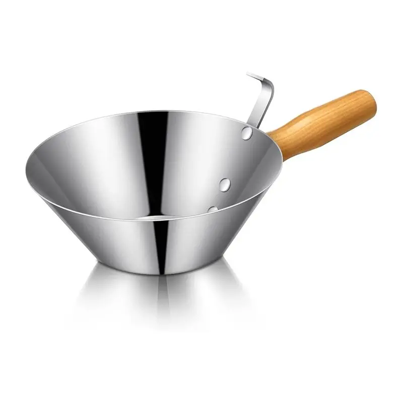 A20F-Galvanized Steel Bucket Scoop Wood Handle Strong Heavy Duty Rust Bucket Scoop For Construction Landscaping Stucco Tools