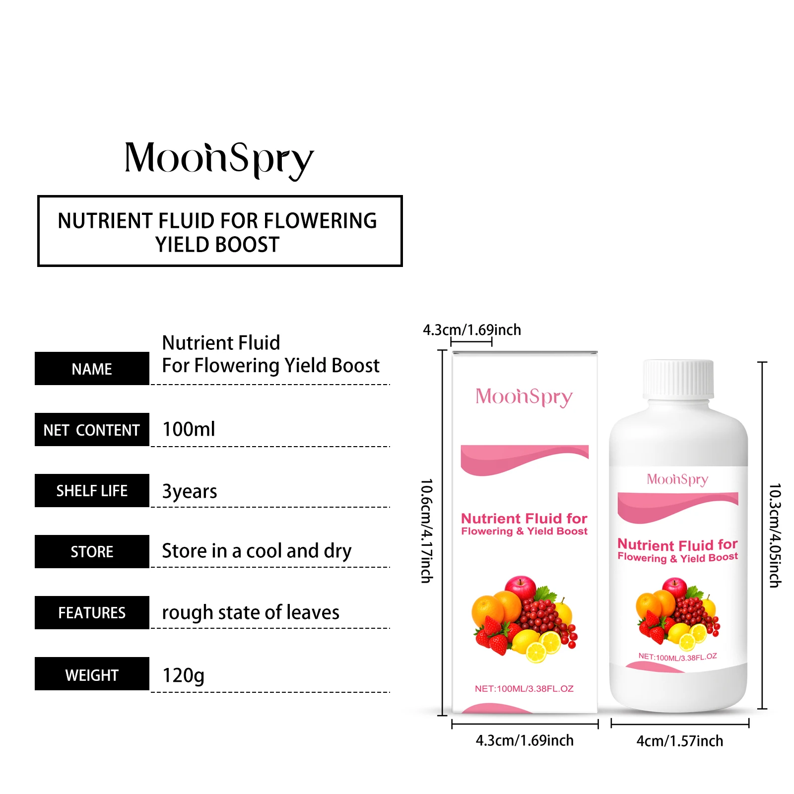 100ml Flower Nutrient Solution for Planting And Fruit Development Horticultural Fertilizer Promotes Flowering And Plant Growth