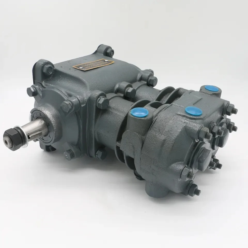 อะไหล่เครื่องยนต์รถยนต์อื่นๆ สำหรับรถบรรทุกคาแมซ์รัสเซีย 5336-3509015 คอมเพรสเซอร์เบรกอากาศสองสูบ อะไหล่รถบรรทุกรัสเซีย