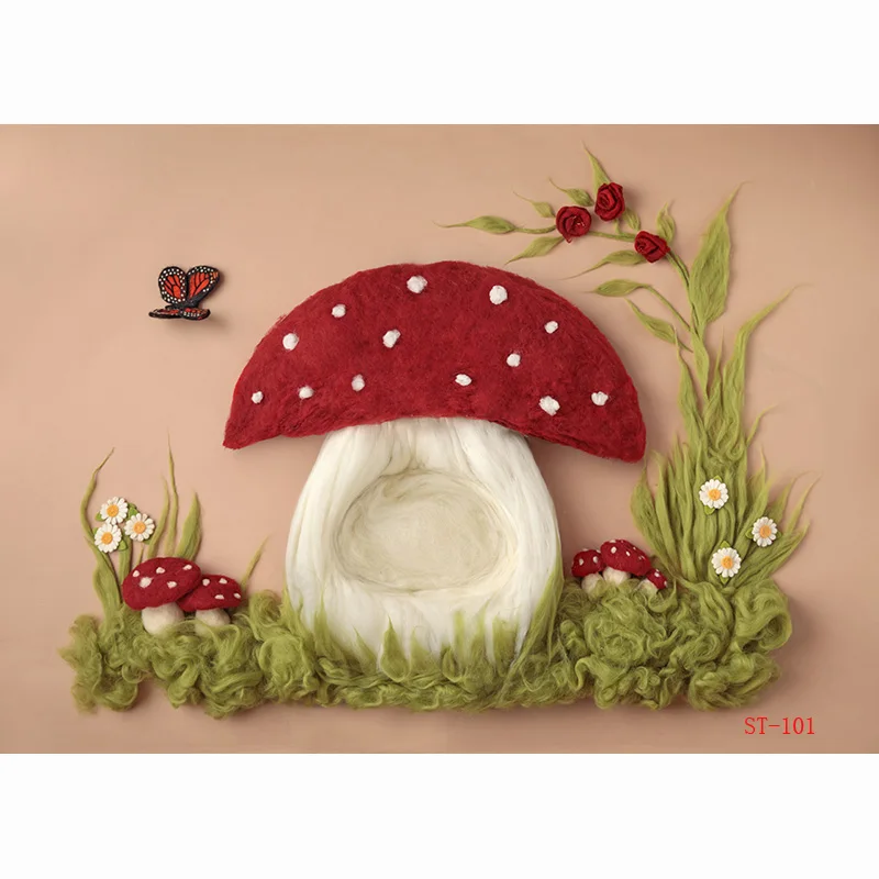 Baby neonato cesto floreale fotografia fondali puntelli bambini festa di compleanno Studio fotografico sfondo VT-12