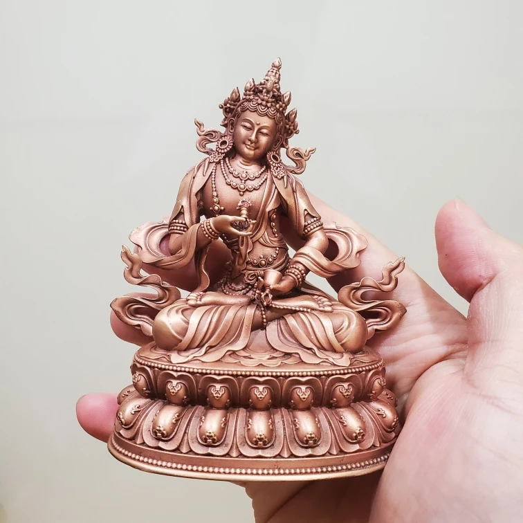 

Nepalese craft Tibetan Vajrasattva Buddha statue ornament, copper Seiko home offering