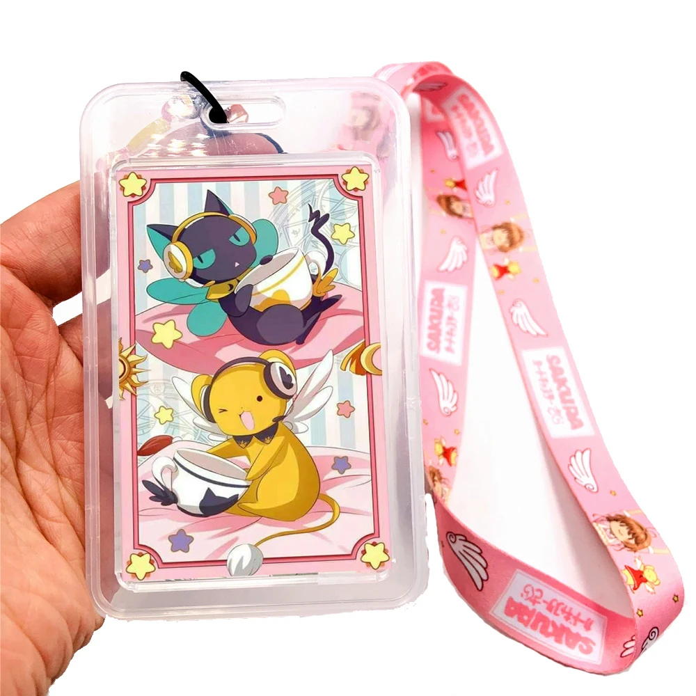 Anime Cardcaptor Sakura Neck Strap Lanyards Keychain Badge Holder ID Credit Card Pass Hang Rope Lanyard for Keys Accessories