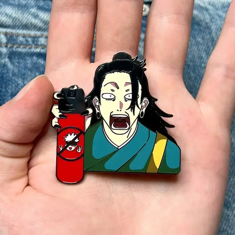 Anime  Enamel Pin Funny Sorcerer Jujutsu Kaisen，Satoru Gojo，Geto Suguru