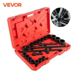 VEVOR 21 22 27 PCS Drive Impact Socket Set 3/4 Inches CR-V Material 6-Point Socket With Carrying Case for Remove Wheel Lug Nuts