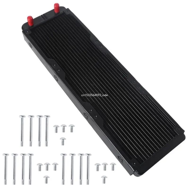 Water Cooling Computer Radiator 18 Pipe Aluminum Heat Exchanger Liquid Cooling Heat Sink for CPU PC Water Cool System Dropship